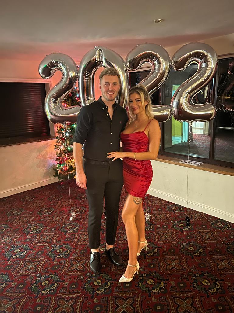 Daria and Joshua on New Year when they became official